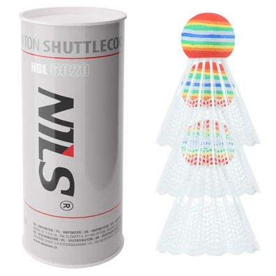 NILS NBL6020 Badmintonbälle 3er Set Nylon EVA
