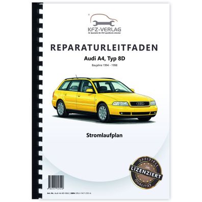 Audi A4 Typ 8D (94-98) Schaltplan Stromlaufplan Verkabelung Elektrik Pläne