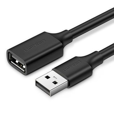 Ugreen USB 2.0 Verlängerungskabel Schwarz 5m, Modell US103 - Hochwertige Datenüb