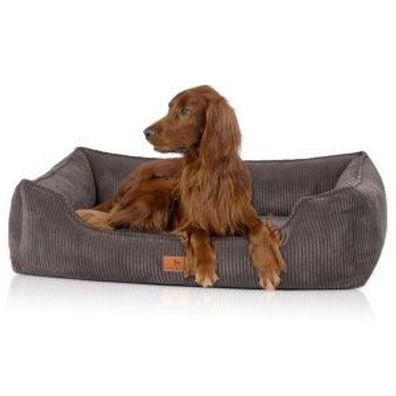 Knuffelwuff orthopädisches Hundebett aus Cord mit Handwebcharakter Nunavut
