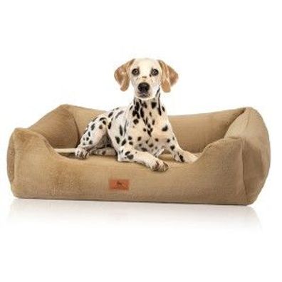 Knuffelwuff orthop. Hundebett kuschelig weichem Kaninchen Fellimitat Schnuffelupagus