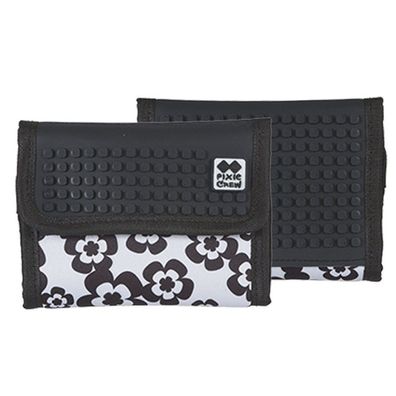 Pixie Crew - Geldbörse Blumen / schwarz * 211003