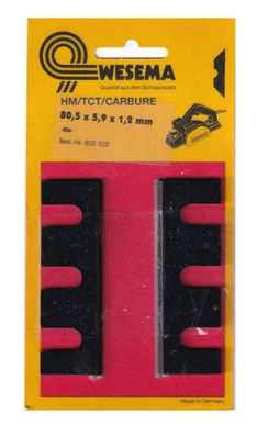 Umrüstsatz Hobelmesser auf 80,5 mm Wendemesser für ELU , Black & Decker und Scheer