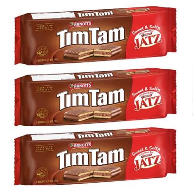 Tim Tam Sweet & Salty Jatz Biscuits Triple Pack 3x165 g