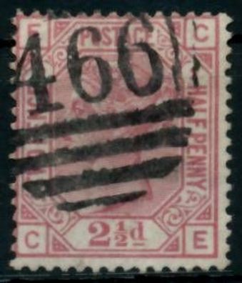 Grossbritannien 1840-1901 Nr 40x PL2 gestempelt X69FA02