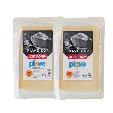 Agriform Piave Vecchio DOP 2x 180g Hartkäse aus Italien, mindestens 6 Monate gereift