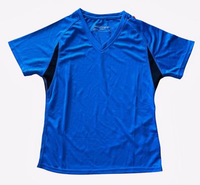 James & Nicholson Damen T-Shirt Shirt Running Jogging Ärmellos JN316 Blau Schwarz NEU