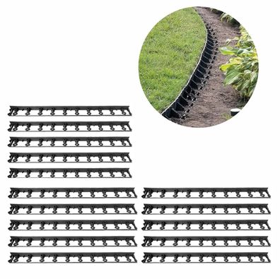 20er Set Rasenkante Kunststoff 20m Beeteinfassung Beetumrandung