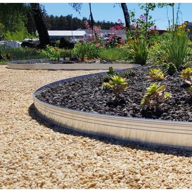 Ultra starke Alu Rasenkanten 20er Set 14cm x 1m Beeteinfassung
