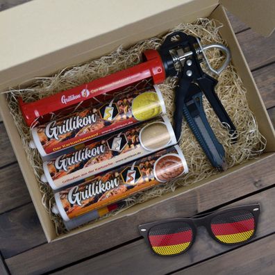 Grillikon Geschenkset „WM-Edition“ 3x Mix in 300 ml Kartusche