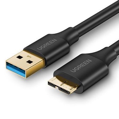 Ugreen Hochgeschwindigkeits USB-A 3.0 zu Micro USB-B Kabel, 1m, Schwarz, Modell