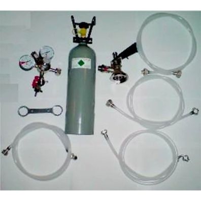 Zubehörpaket 4 mit 2 kg CO2 für 2-leitige Zapfanlagen Flach & Köpi Fitting