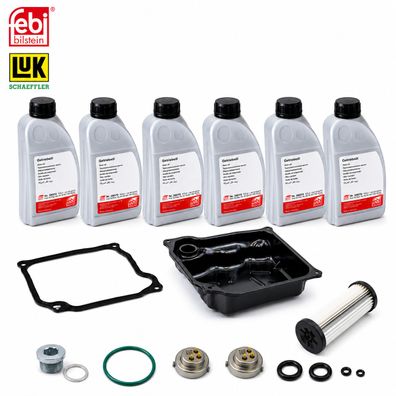 2 LUK Drucksensoren + Öl Filter Ölwanne für 7 Gang DSG DQ380 DQ381 DQ400 DQ500