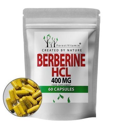 Berberin HCl 400 mg - 60 Kapseln - Berberine - Wurzelextrakt - Forest Vitamin