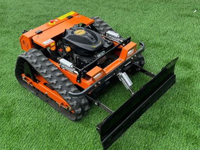 Ferngesteuerter Motor-Rasenmäher CW-500 Orange Böschungsmäher mit Schneepflug