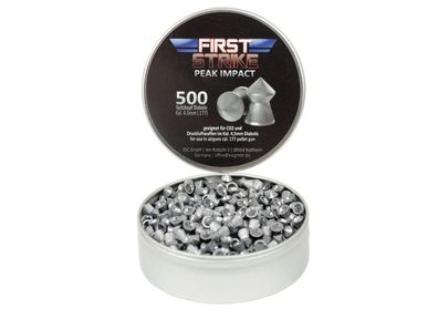 First Strike Diabolo Spitzkopf, 500 Stk., 4,5mm (.177), geriffelt