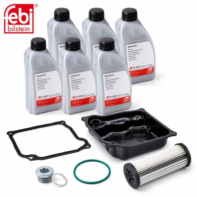 6L Febi Getriebeöl + Filter Ölwanne für Audi Seat Skoda VW DQ500 DQ400E 0BH
