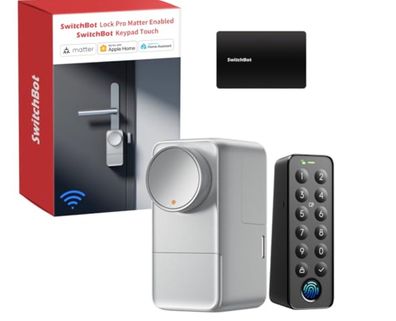 SwitchBot Smart Lock Pro WLAN - Elektronisches Türschloss mit Touchscreen