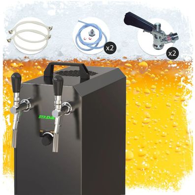Zapfanlage STREAM 50K Komplett-Set 2-leitig 55L/h Luftpumpe Bierkoffer