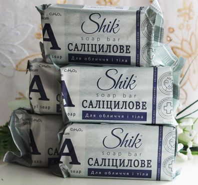 5x140g Shik Salicyl Seife Soap für Gesicht und Körper