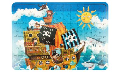 Holz-Puzzle Piratenschiff