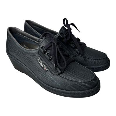 Mephisto Daniella Schuhe Gr.37,5 / UK4,5 Dunkelblau Leder Halbschuhe