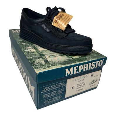 Mephisto Dancer Schuhe Gr.37 / UK4 Dunkelblau Leder Halbschuhe