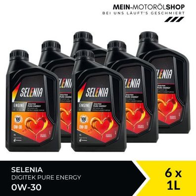 Selenia Digitek Pure Energy 0W-30 6x1 Liter