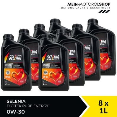 Selenia Digitek Pure Energy 0W-30 8x1 Liter