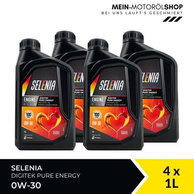 Selenia Digitek Pure Energy 0W-30 4x1 Liter