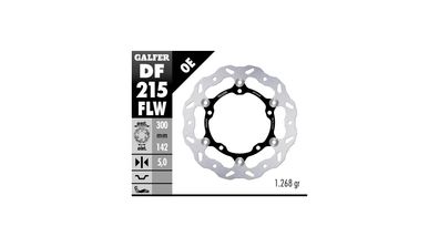 GALFER Wave Bremsscheibe "DF215" Typ FLW - schwimmend