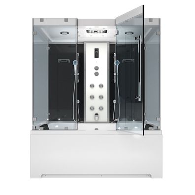 Kombination Badewanne Dusche K80-SW-EH-B-ALL Duschtempel 180x100 cm