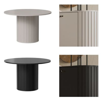 Esstisch SANTE ZA9 ausziehbar mit geriffelten Seiten, moderner Design-Esstisch