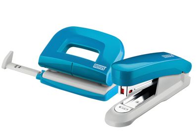 Novus Twinset Heftgerät E15/ Locher E 210 fresh petrol/grau, im Blister