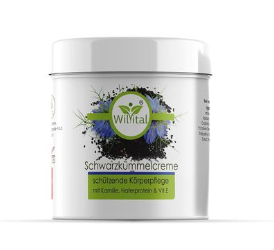 Wilvital Schwarzkümmelöl Creme 200 ml: mit Bio-Schwarzkümmelöl