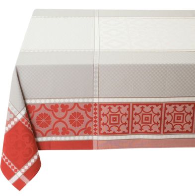 Tischdecke Baumwolle Beschichtet 160x350 Gartentischdecke Fleckenschutz Outdoor
