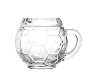 6er Set Bierkrug Maßkrug Fussball 0,3L