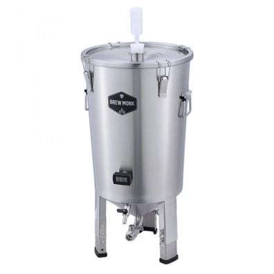 Brew Monk Edelstahl Gärbehälter 30L mit konischem Boden