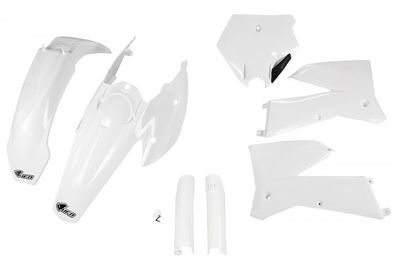 Verkleidungssatz Plastiksatz plastic kit fork passt an Ktm Sx Sxf 250 05-06 weiß