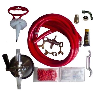 Reinigungsset Zapfanlage Keg groß 7mm 30mm Adapter