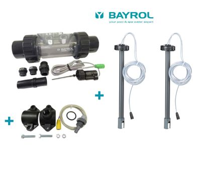 BAYROL SET für Automatic Cl/pH Smart&Easy + Temperatursensor + 2x Kanisterüberwachung