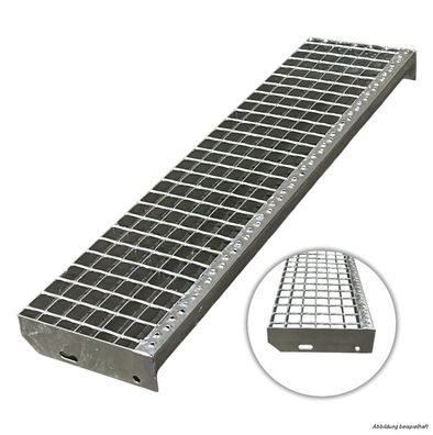 4 Stufen Stahltreppe Breite 60 - 160cm Geschosshöhe 55 - 85cm Geländer einseitig