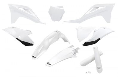 Verkleidungssatz Plastiksatz plastic kit passt an GasGas Mc 125 Ex-f 21-23 weiß