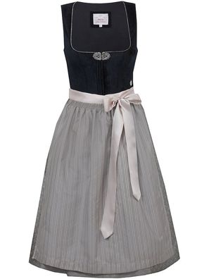 Dirndl Übersee 65cm Länge schwarz coffee