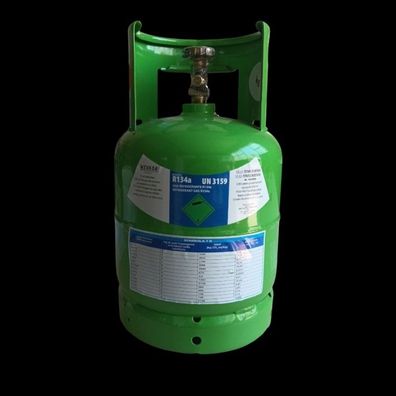 Kältemittelgas R134a, 5-kg-Flasche, 1/4-SAE-Ventil