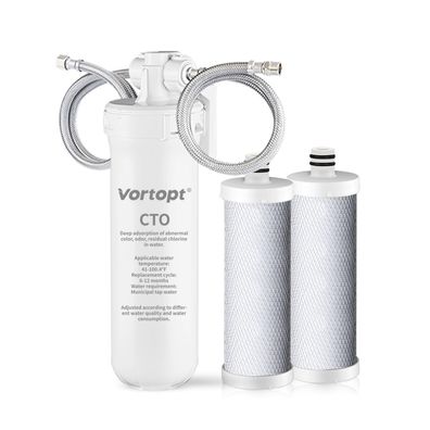 Vortopt Untertisch Wasserfiltersystem mit 2 Filterpatronen Q9-C1