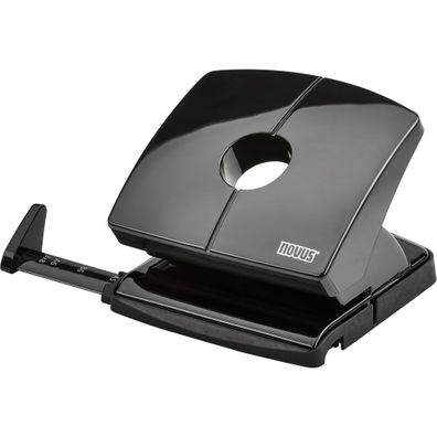 Novus Bürolocher B 220, bis 20 Blatt schwarz, mit Anschlagschiene