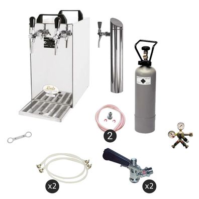 Untertheken-Set Zapfanlage Kontakt 40 Trockenkühler 50 l/h Green Line