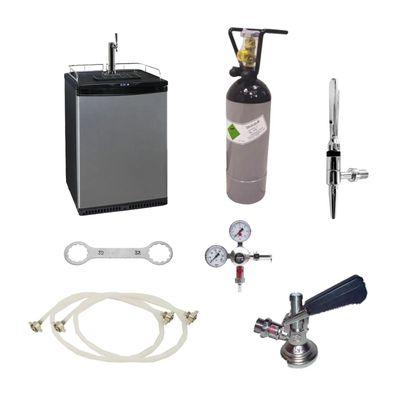 Komplettset Zapfanlage Cold Brew 50L Kühlschrank N2-System Köpi