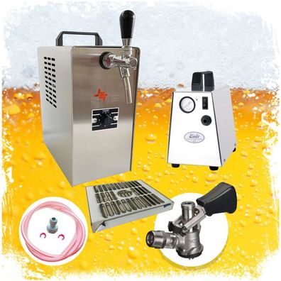 Komplett Set Zapfanlage JET 30 Bierkoffer KeyKeg 35 l/h Trockenkühler
